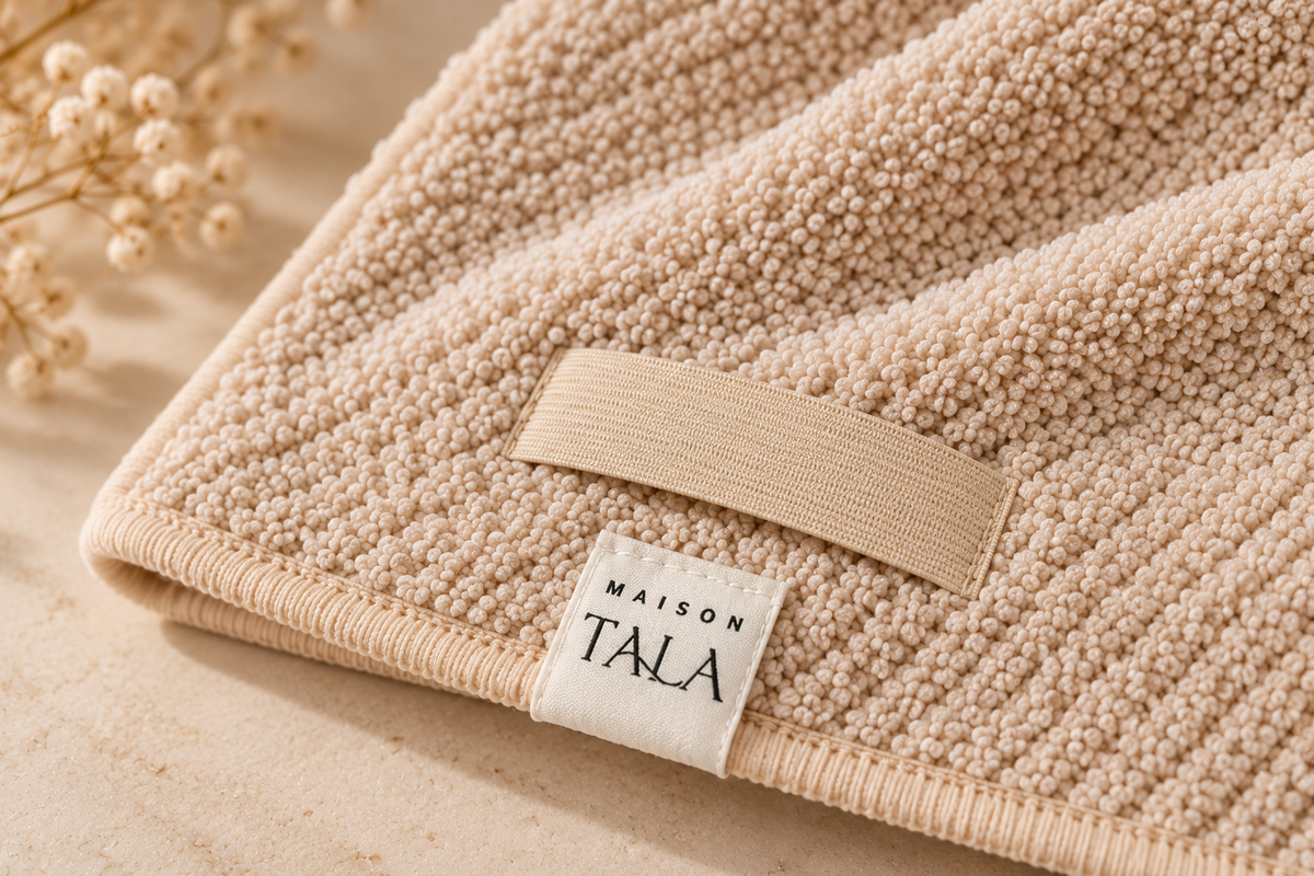 La Douceur — Serviette cheveux en microfibre